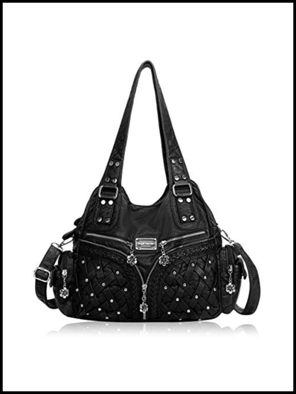 Women's Large Hobo Tote Bag Soft Anti-Scratch PU Leather Shoulder Purse
